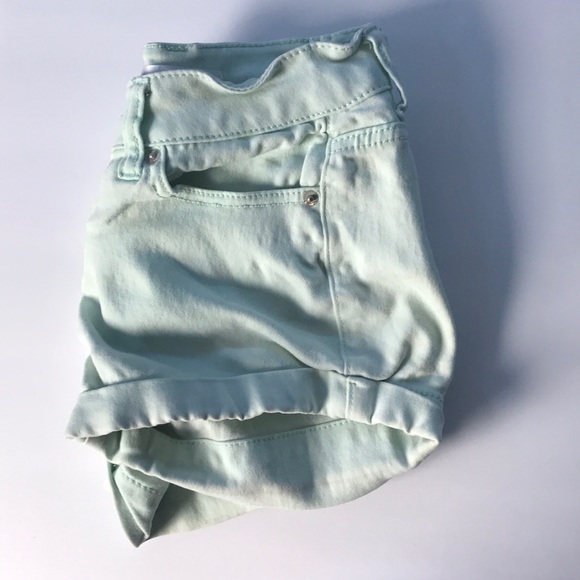 Mint green/blue shorts size 3 - Picture 4 of 5